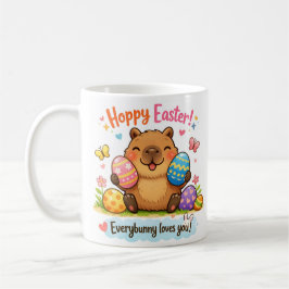 Caneca De Café Cute Easter Capybara Eggs 