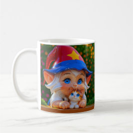 Caneca De Café Cute Elf Cat 