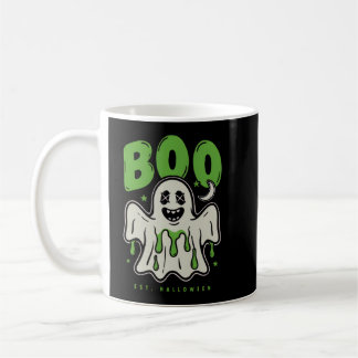 Caneca De Café Cute Fantasma de Halloween BOO Slime