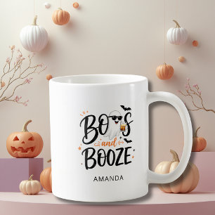 Caneca De Café Cute Ghost Boos e Bebidas Halloween