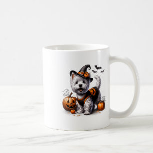 Caneca De Café Cute Halloween Westie Tee West Highland Terrier Do