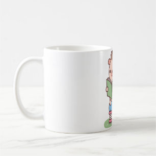 Caneca De Café Cute Hedgehog Lendo Um Livro