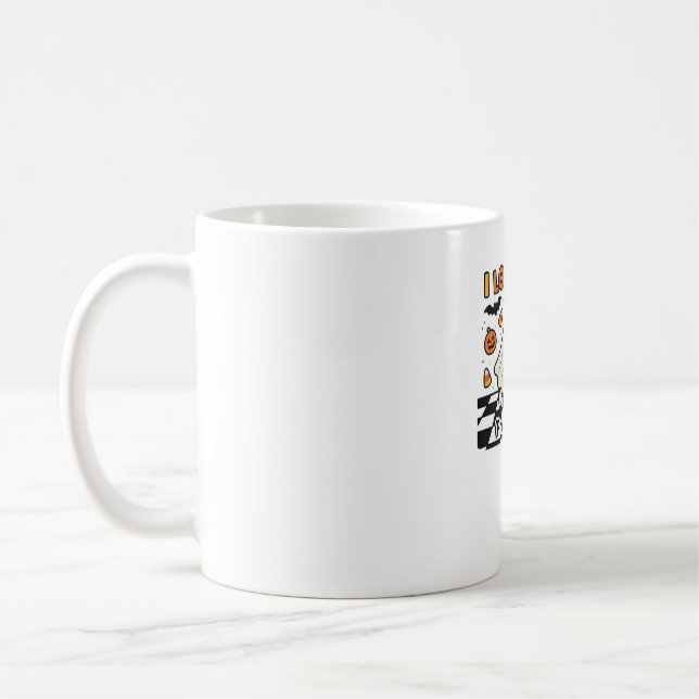 Caneca De Café Cute I Love Fall Prevention Physical Therapy Ghost (Esquerda)
