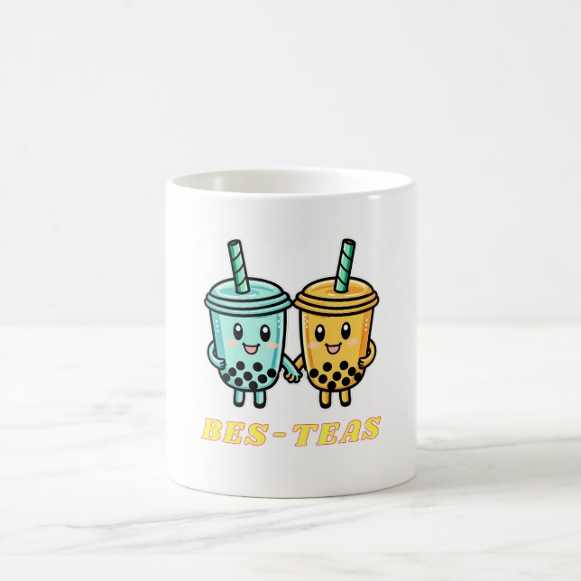 Caneca De Café Cute Kawaii Boba Bubble Tea (Centro)
