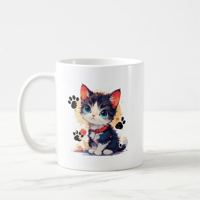 Caneca De Café Cute kitten mug (Esquerda)