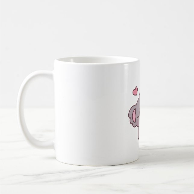 Caneca De Café Cute Koala ama Strawberry Bubble Tea (Esquerda)