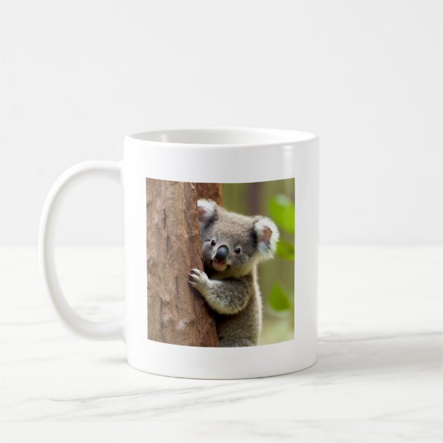 Caneca De Café Cute Koala Bear Mug - Galinhas (Esquerda)