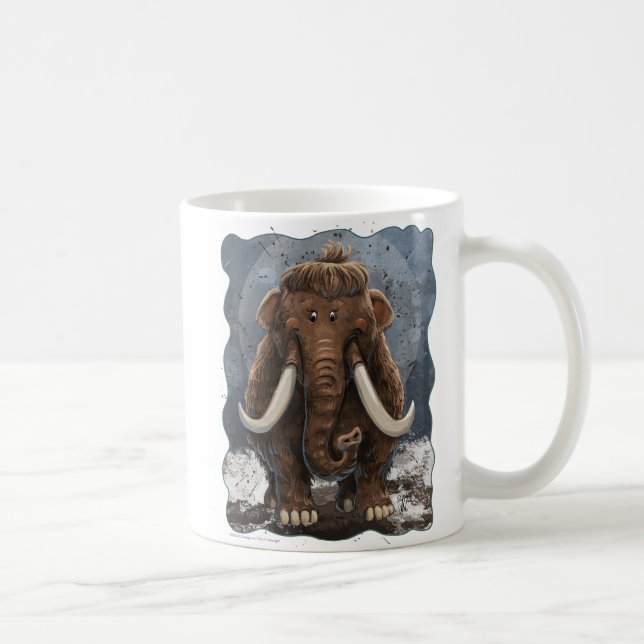 Caneca De Café Cute Mastodon (Direita)