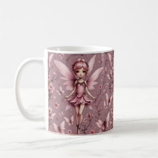 Caneca De Café Cute Mauve Pixie Fairy Mug
