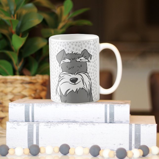 Caneca De Café Cute Mini Schnauzer (Schnauzer Coffee Mug)