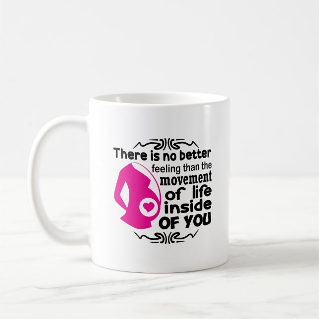 Caneca De Café Cute Mom sentiment word art  (Esquerda)