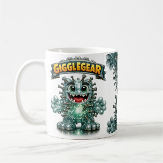 Caneca De Café Cute Monster called "Giggle Gear"