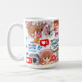 Caneca De Café Cute Motivational – Positive Quote Kawaii
