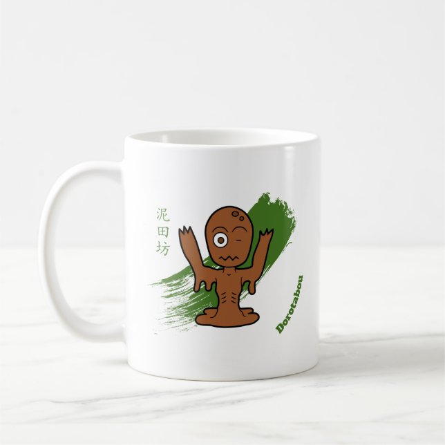 Caneca De Café Cute Mud Zumbi Dorotabo- Fun Yokai (Esquerda)