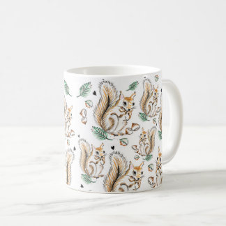 Caneca De Café Cute mug with adorable squirrels pattern