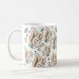 Caneca De Café Cute mug with adorable squirrels pattern