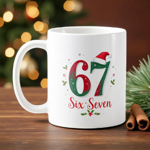 Caneca De Café Cute Natal Meme Seis Sete 67 6 7 Feriado