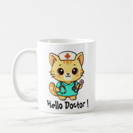 Caneca De Café Cute Nurse Cat