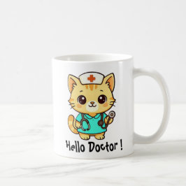 Caneca De Café Cute Nurse Cat