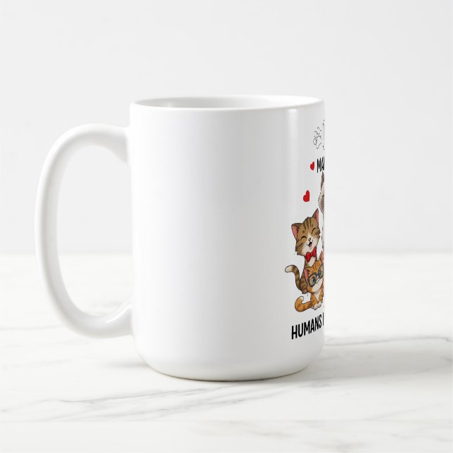 Caneca De Café Cute Pack of Happy Cats (Esquerda)