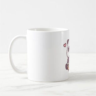 Caneca De Café Cute Panda ama Comer Sushi Japonês