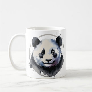 Caneca De Café Cute Panda Face Illustration