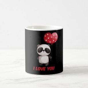 Caneca De Café Cute Panda With Heart I Love You Valentine Gift