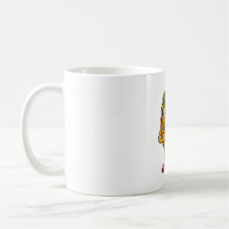 Caneca De Café Cute Pasta Character – Happy Food Illustration by