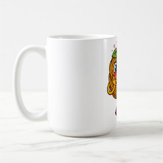 Caneca De Café Cute Pasta Polo Character Holding Flowers T-Shirt