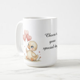 Caneca De Café Cute Personalized Duckling Mug