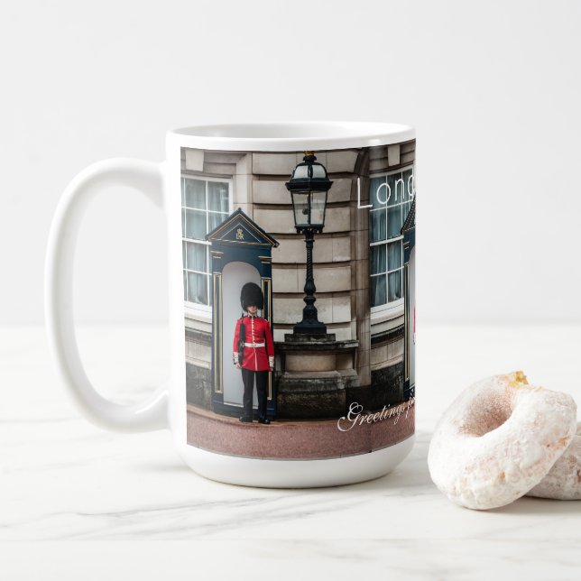 Caneca De Café Cute Personalized London Reino Unido (Com Donut)