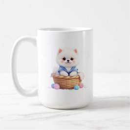Caneca De Café Cute Puppy in Basket Mug