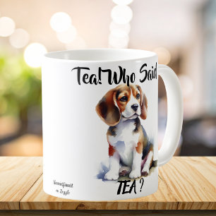 Caneca De Café Cute'' Quem Disse Chá'' Browne Beagle