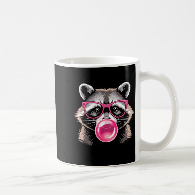 Caneca De Café Cute Raccoon Design For Men Women Kids Racoon Racc (Direita)