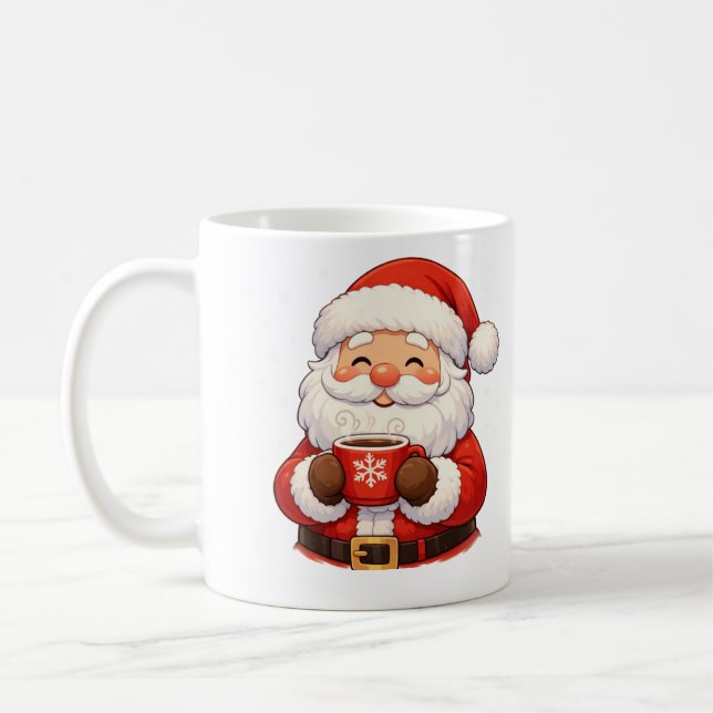Caneca De Café “Cute Santa Christmas Mug” (Esquerda)