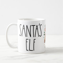 Caneca De Café Cute Santa’s Elf Christmas Mug