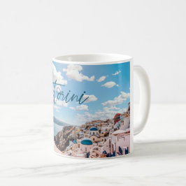 Caneca De Café Cute Santorini - Grécia Mug