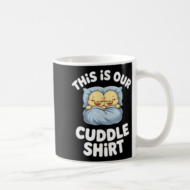 Caneca De Café Cute Sleeng Ducks This Is Our Cuddle  (Direita)