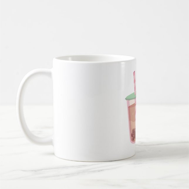 Caneca De Café Cute Sloth ama Boba Tea (Esquerda)