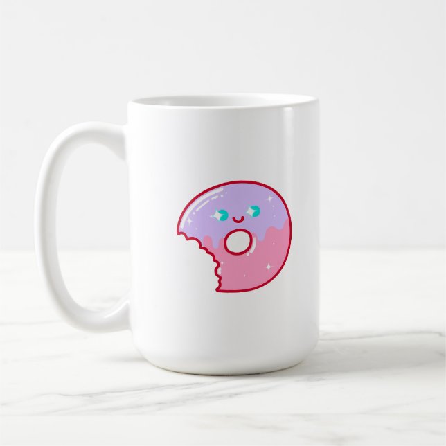 Caneca De Café Cute Smiling Donut (Esquerda)