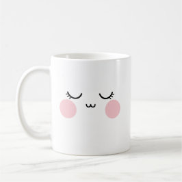 Caneca De Café Cute Smiling Face Mug  Modern Aesthetic