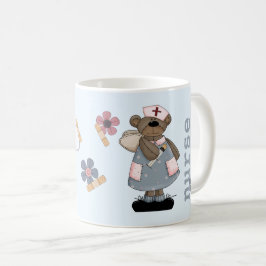 Caneca De Café Cute Teddy Bear Nome Personalizado Gift Mug para E