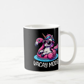 Caneca De Café Cute Unicorn Vacay Mode Funny Family Vacation Kids