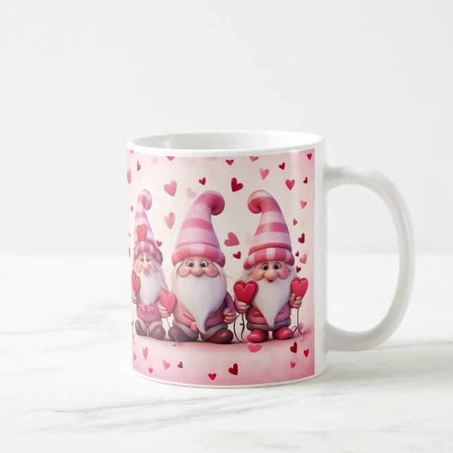 Caneca De Café Cute Valentine Gnome Mug (Direita)