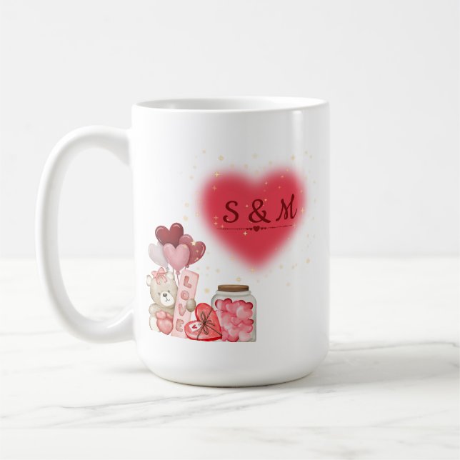 Caneca De Café Cute Valentine Mug (Esquerda)