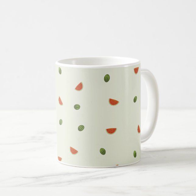 Caneca De Café Cute watermelon Mug  (Frente Esquerda)