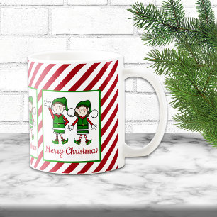 Caneca De Café Cutie Natal Elves Feliz Natal