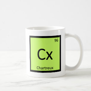 Caneca De Café Cx - Tabela Periódica de Química do Gato Chartreux