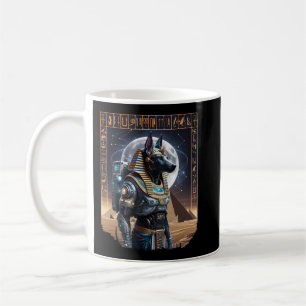 Caneca De Café Cyber Anubis - Antigo Guardião das Estrelas