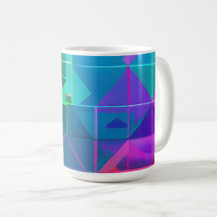 Caneca De Café Cyber Lattice: Um Espectro de Luz